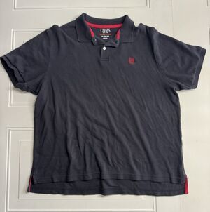 Chaps Ralph Lauren Polo Shirt Mens XL Black Short Sleeve Classic Casual